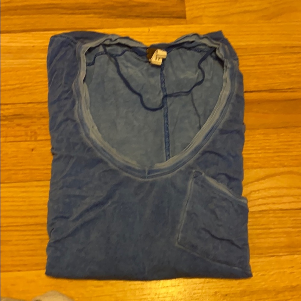 Free people blue T-shirt